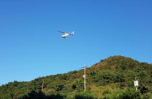 청양산림항공관리소 헬기이용 예산군 산림돌발해충 신속 방제