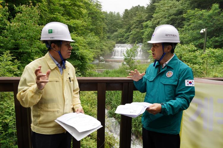 남성현 산림청장, 집중호우 대비 다중이용시설 안전 점검