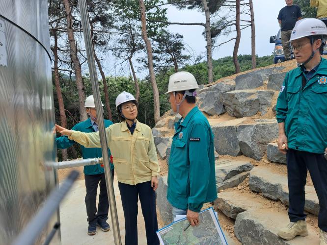 이미라 산림청 차장, 대전 장태산 임도 신설 및 관리현황 점검
